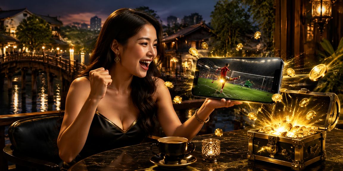 Người dùng Hà Nội theo dõi kèo thể thao và nhập voucher tại quán cà phê